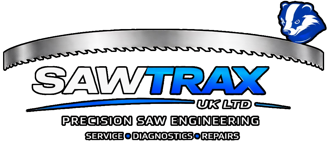 SawTrax UK precision saw engineering badge